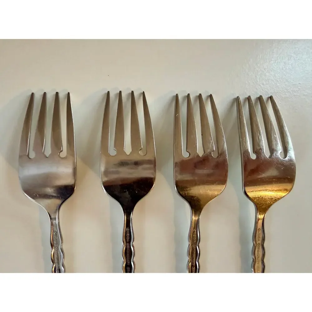 Oneida Cello Salad Fork Set of 4